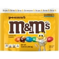 thumbnail image 1 of 2X - M&M,S Peanut Milk Chocolate, Sharing Size, 10.05 Oz Resealable Bag, 1 of 3