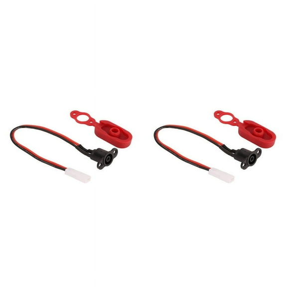 2X M365 Electric Scooter Accessories Charging Port Plastic Waterproof Head Plug Complete Set