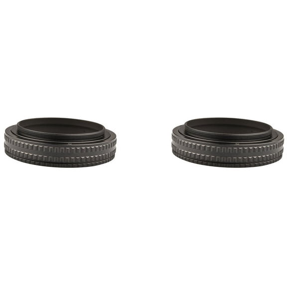 2X M65 to M65 Mount Lens Adjustable Focusing Helicoid 17mm-31mm Macro Tube Adapter,2 X M65 to M65 Mount Lens Adjustable Focusing Helicoid Macro Tube Adapter - 17mm to 31mm,Black