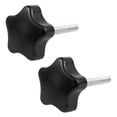 thumbnail image 1 of 2X M8 x 40mm Screws Star head Wing screw Clamp knob handle black, 1 of 4