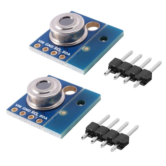 2X MLX90614ESF New MLX90614 Contactless Temperature Sensor Module,2* Module,Photo Color