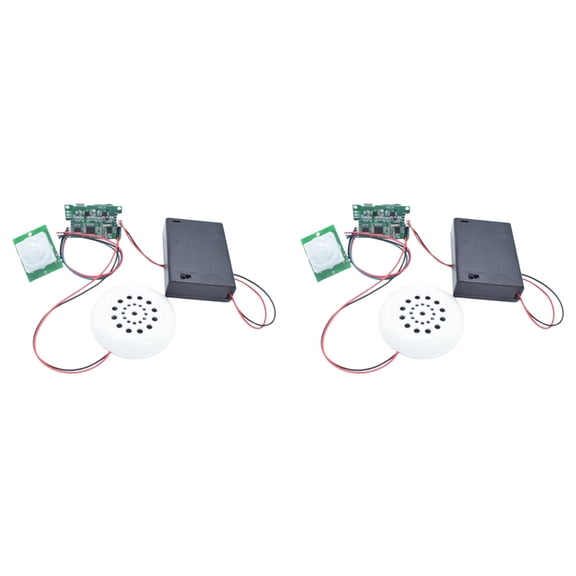 2X MP3 Music Voice Player Kit Recording Module with PIR Infrared Sensor Supports USB Download Without TF Card DIY