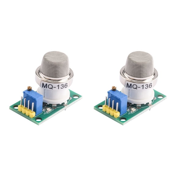 2X MQ136 Hydrogen Sulfide Gas Sensor Module H2S Gas Detection Sensor Module High Sensitivity Sensor Module,2 x MQ136 Hydrogen Sulfide Sensor Module,Green