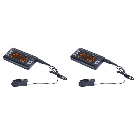 2X MT-40W -Tuner Tone Generator Electronic Digital LCD LCD Clarinet Saxophone Tuner/Metronome
