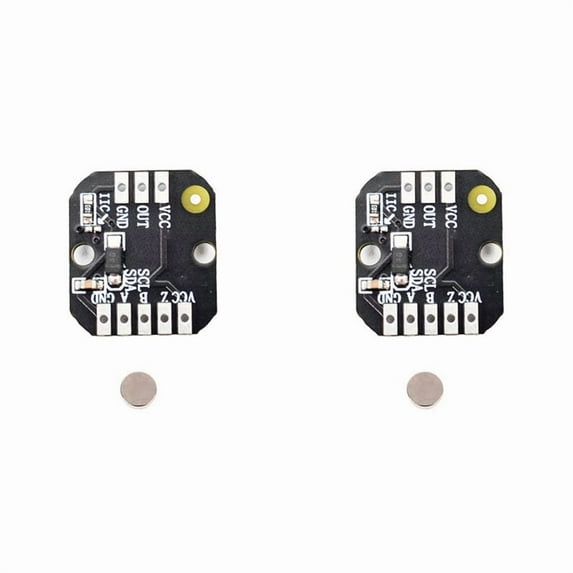 2X MT6701 Magnetic Encoder Module PWM/I2c Brushless Motor Encoder ABZ Mode 1024 Lines Replaces AS5600 Module