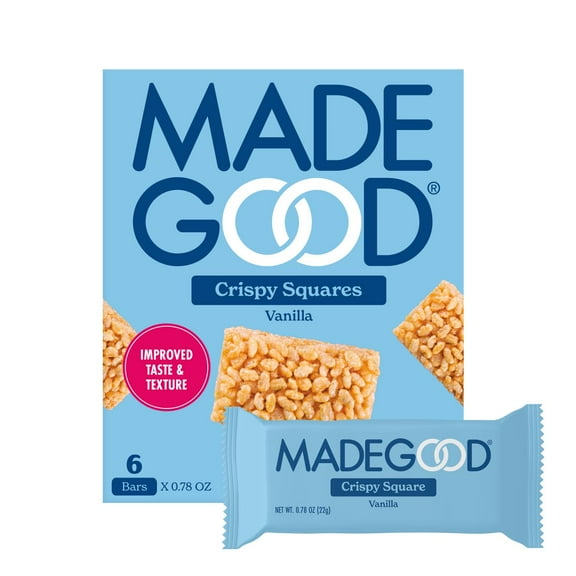 2X - MadeGood Vanilla Crispy Squares - 6pk
