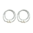 thumbnail image 1 of 2X Magnetic Curtain Tape,Strong Magnetic Curtain Tiebacks Modern Simple Style Drape Tie Backs Convenient Decorative Weave Rope Curtain Holdbacks For Thin Or Thick Home & Office Window Draperies, 1 of 8