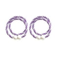 thumbnail image 1 of 2X Magnetic Curtain Tapes Strong Magnetic Curtain Tiebacks Modern Simple Style Drape Tie Backs Convenient Decorative Weave Rope Curtain Holdbacks for Thin or Thick Home & Office Window Draperies, 1 of 8