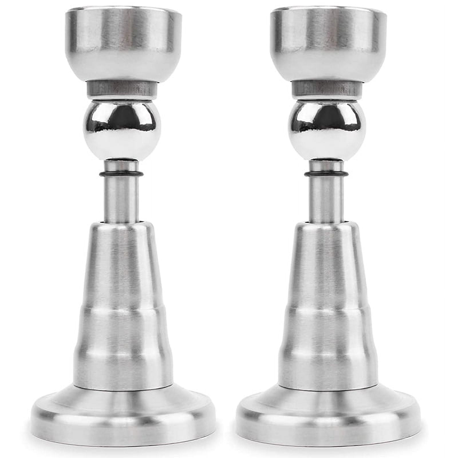 2X Door Stop with SoftCatchStainless Steel Brushed