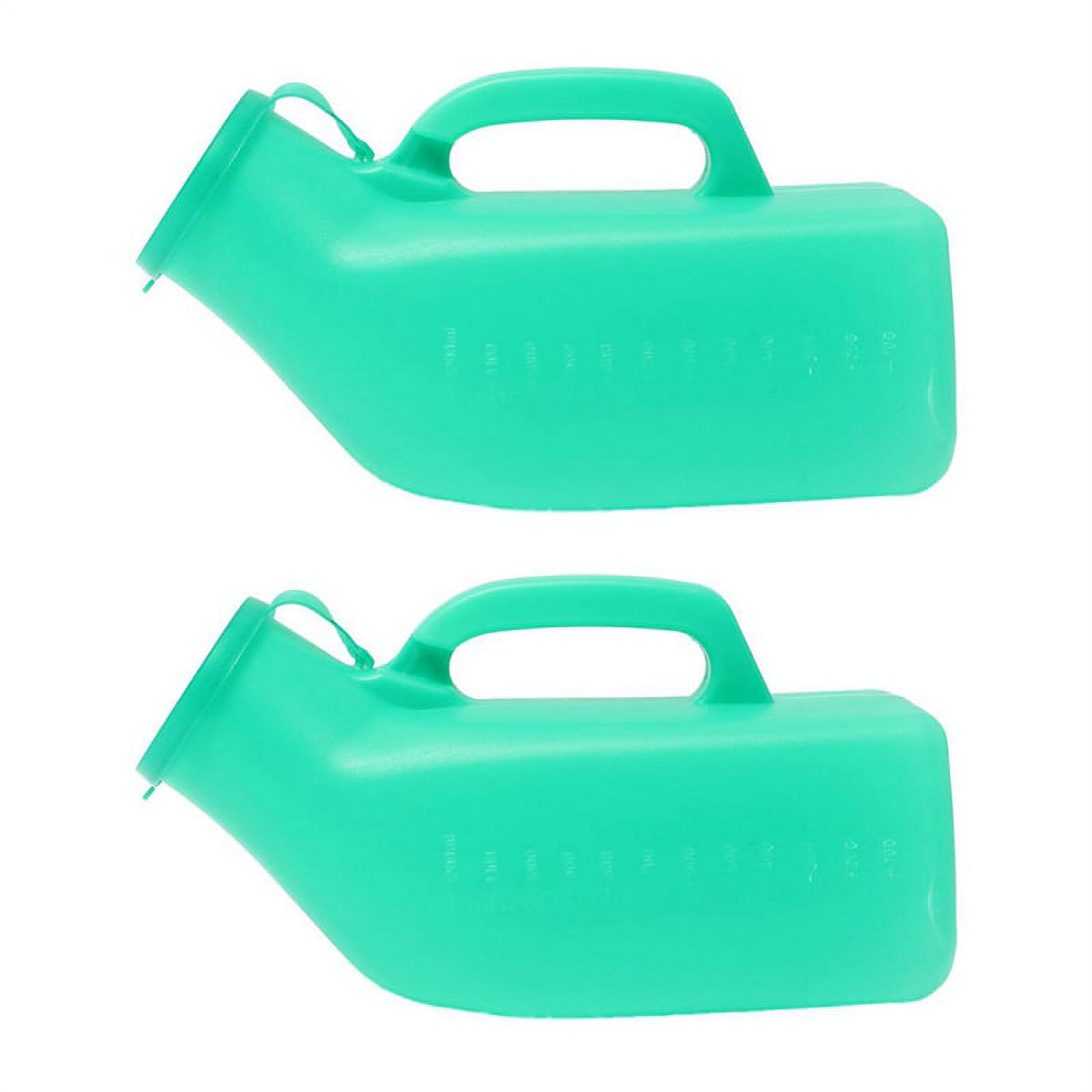 2X Male Urine Bottle with Lid Autoclavable for Travel Camping Patient 1