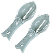 2X Manual Fish Scaler With Cover Kitchen Tools Clearance! Household Kitchen Tools Fishs Scale Scraper Remover With Lid