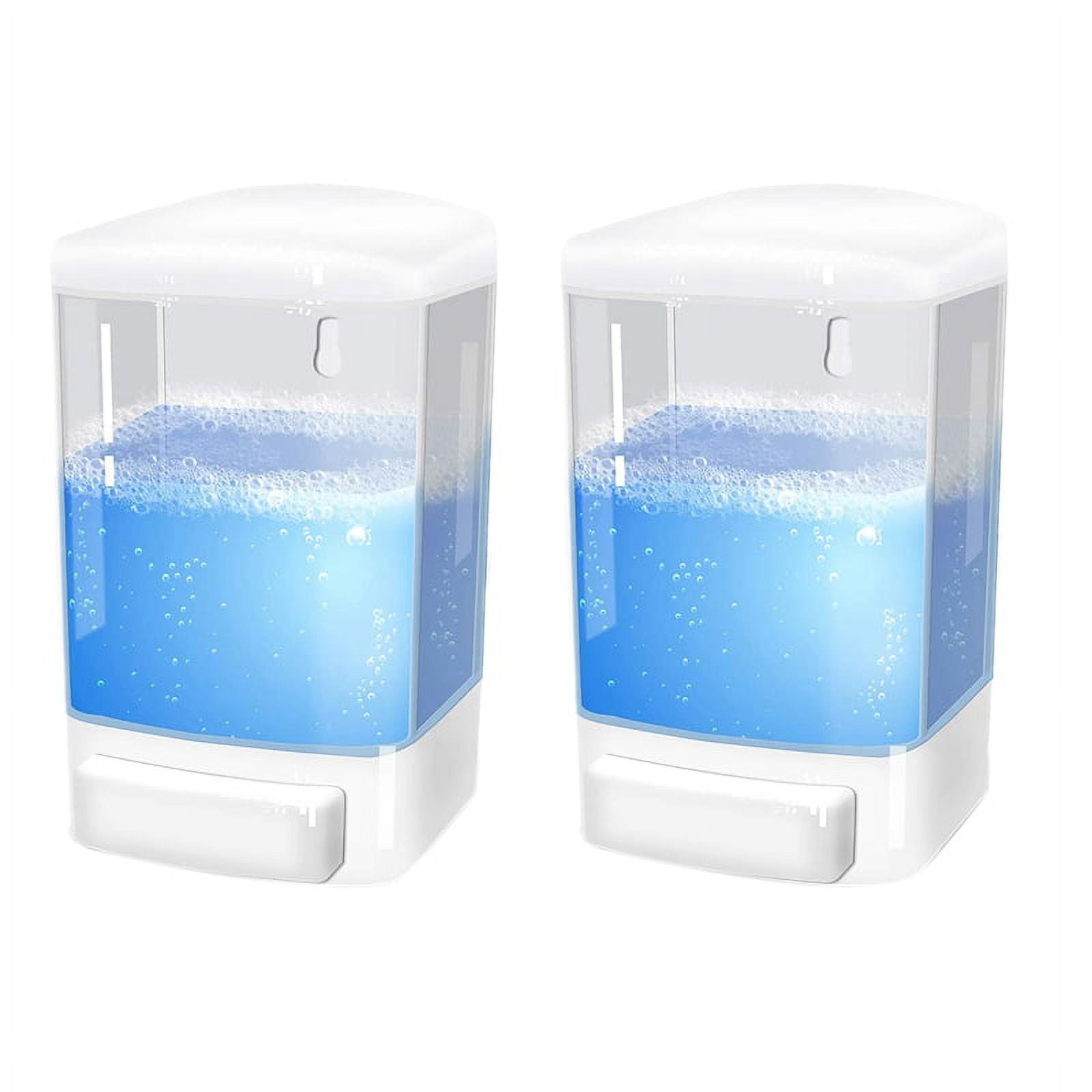 2X Manual Soap Dispenser 1000Ml Wall Mount Bathroom Commercial for Kitchen Restaurant