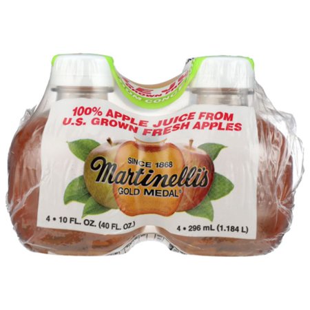 2X - Martinelli Apple Juice 4 Pack Case 4 x 10 fl oz