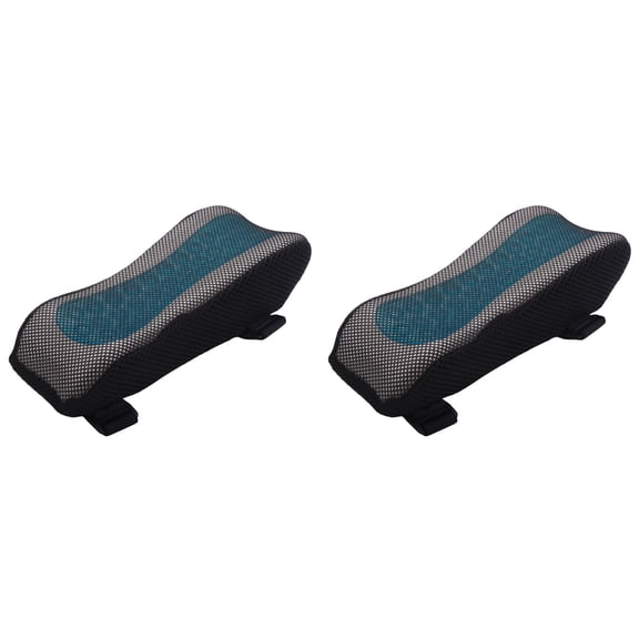 2X Memory Foam Cooling Gel Chair Armrest Pads Arm Rest Riser Pillow for Office Gaming Chairs Pressure Relief Pillow