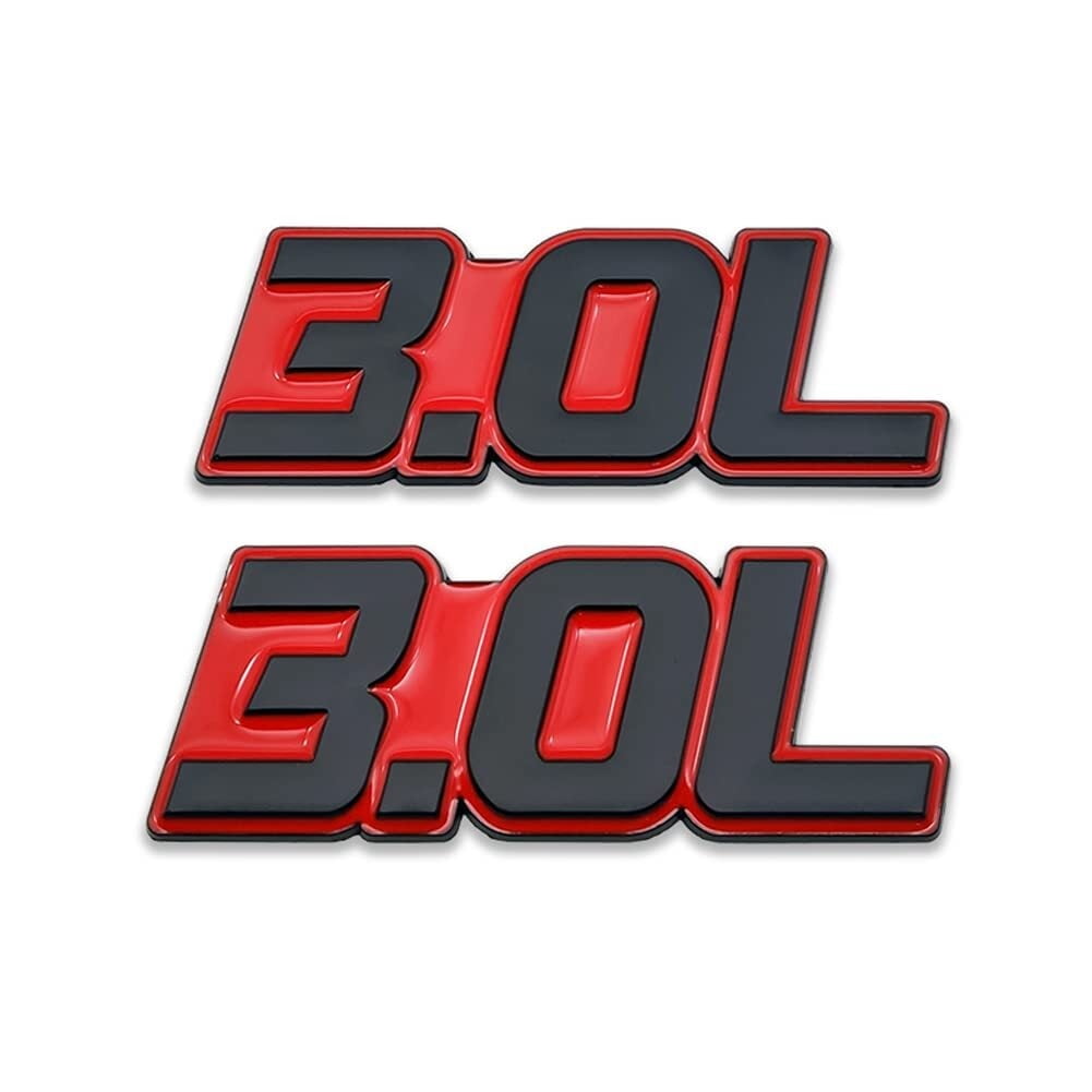 Par New LS3/6.2L/V8 Bumper/Trunk/Engne/Hood Red Stcker Decal Emblem