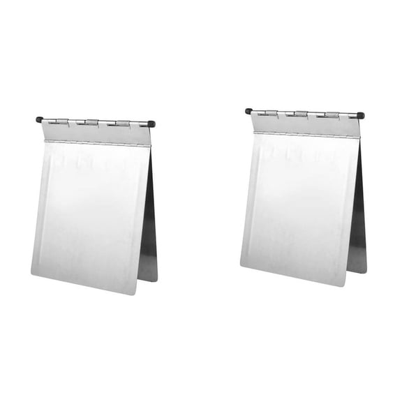 2X Metal Clipboard A4 Stainless Steel Patient Record Folders Board Folder for Office School Teach Doctor Nurse