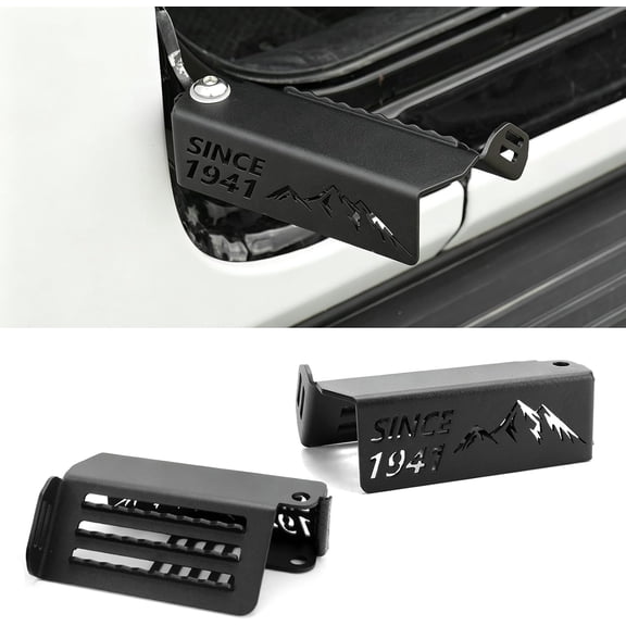 2X Metal Door Foot Pegs Rest Pedal for Jeep Wrangler JK JL & Gladiator JT 2007-2026