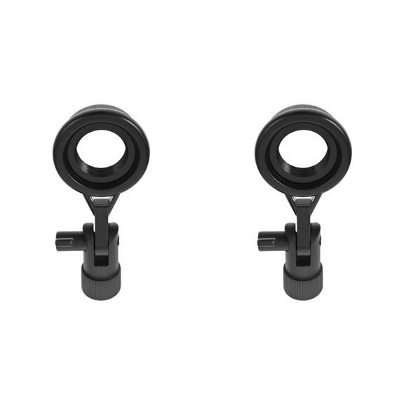 2X Metal Mic Clip Microphone Shock Mount Bracket Simple Mic Stand Accessories Use Flexible Angle Adjustment Suitable