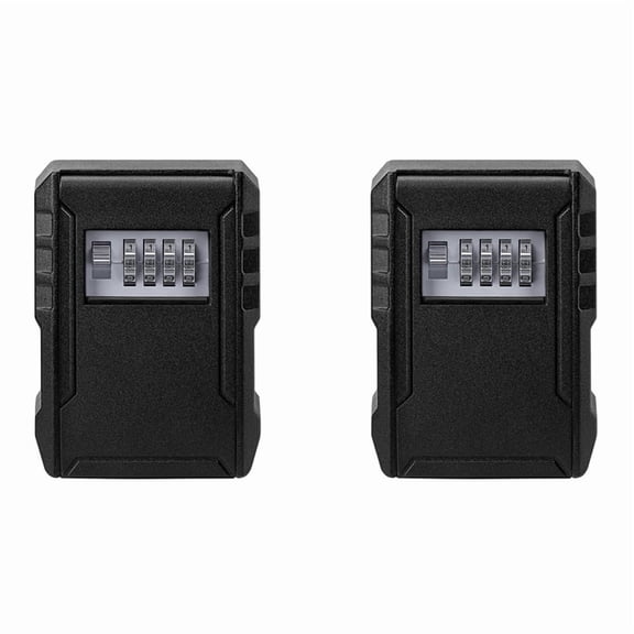 2X Metal Password Key Box Wall Mounted 4 Digits Password Box Waterproof Anti Theft Safe Lock Large Capacity Keybox