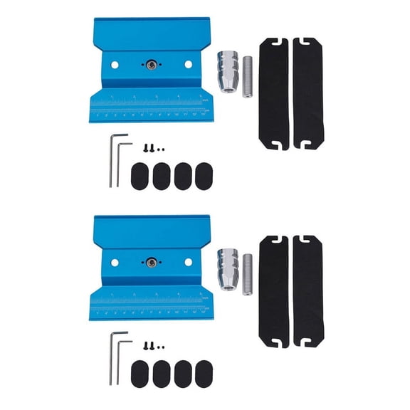 2X Metal RC Car Workstation Work Stand Repair 360 Degree Rotation for 1/8 1/10 1/12 1/16 Scale Models,Blue