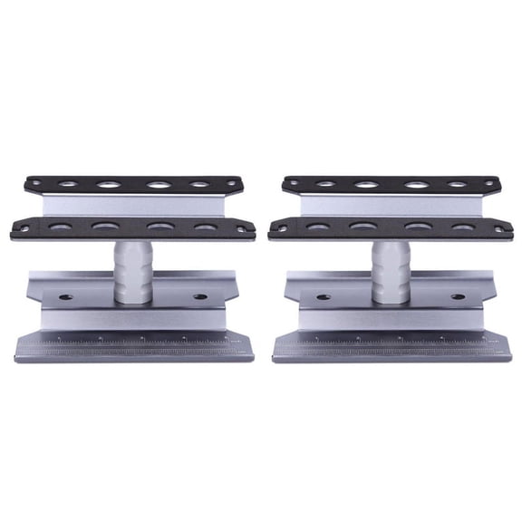 2X Metal RC Car Workstation Work Stand Repair 360 Degree Rotation for 1/8 1/10 1/12 1/16 Scale Models,Grey