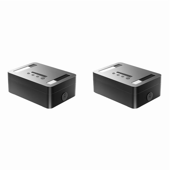 2X Metal Timed Lock Box,Mobile Phone Lock Box with Timer, Lock Container Self-Controlled Time Release Safety Locker