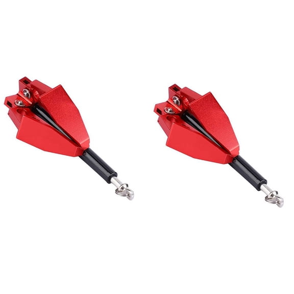 2X Metal Universal Heavy Duty RC Car Winch Anchor, Foldable Winch Anchor, for 1/10 RC Car Crawler,TRX4 SCX10 D90
