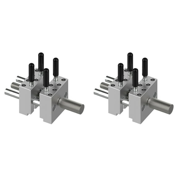 2X Metal Vise Fixture Multi-Function Clamp Model Making Fixed Jig DIY Crafts Remodeling Vise Workbench with Clamping,2 vise,Silver