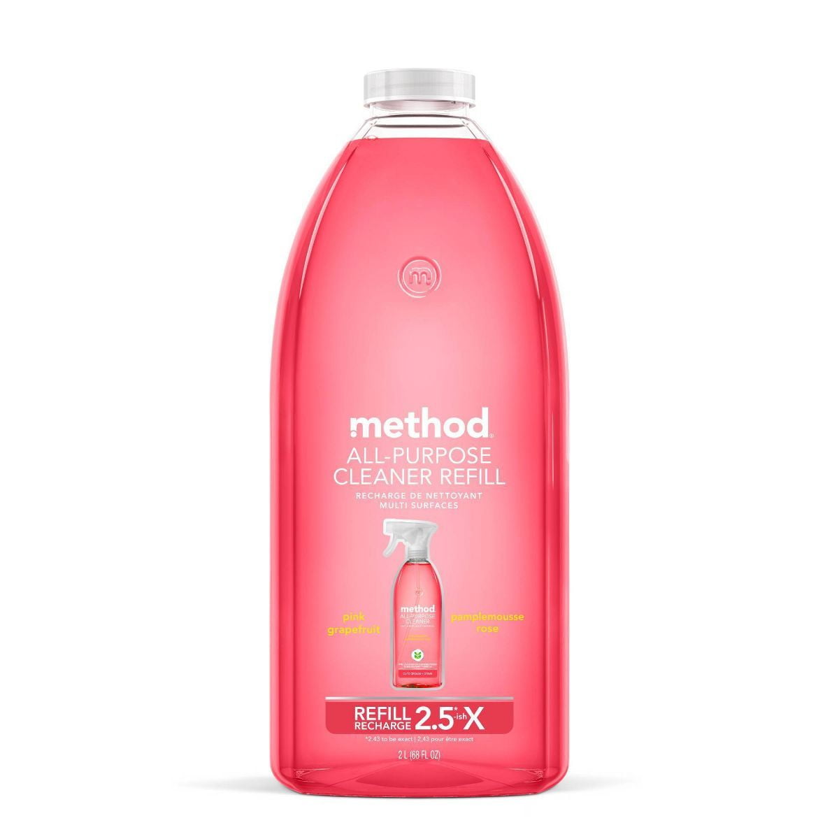 2X - Method Pink Grapefruit All Purpose Cleaner Refill - 68 fl oz