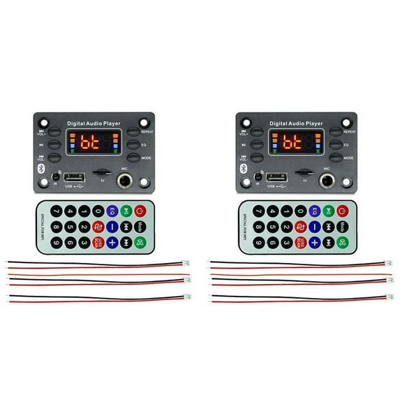2X Microphone Interface Bluetooth Mp3 Decoding Board Amplifier Board 2X25W Bluetooth Module Car Audio Accessories