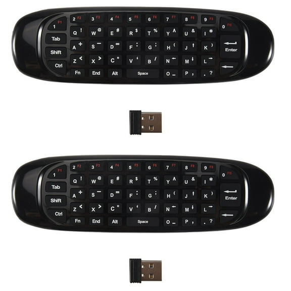 2X Mini Air Mouse Fly Wireless Keyboard Airmouse for 9.0 8.1 Android TV Box/PC/TV Smart 2.4G(C120)