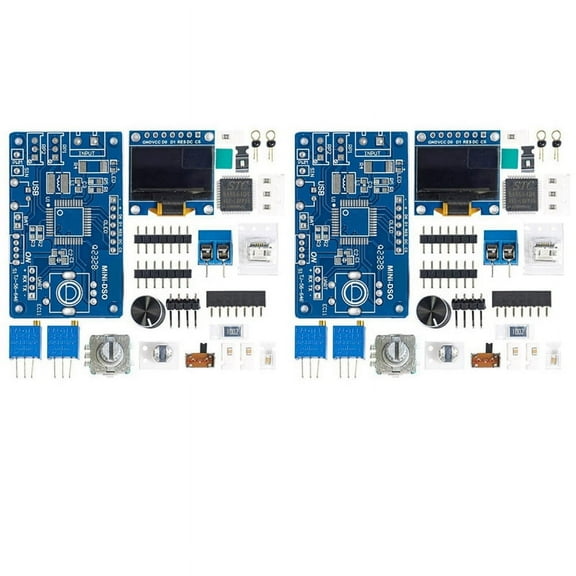 2X Mini DOS LCD Oscilloscope Kit STC8K8A Single Chip Microcomputer Electronic Soldering Practice Loose Without Shell