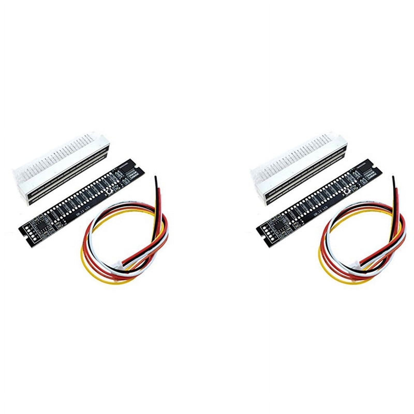 2X Mini Dual 12 Level Indicator VU Meter Stereo Amplifier Board