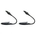 thumbnail image 1 of 2X Mini Flexible Clip-on Bright Booklight LED Travel Book Reading Lamp White Light Book Holder Small Table Lamp Gray, 1 of 8