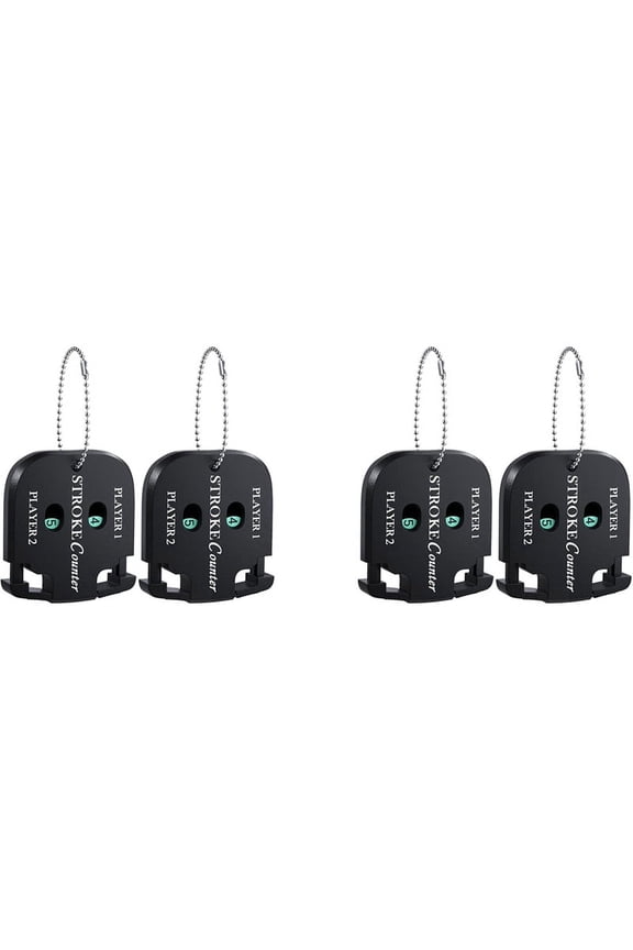 2X Mini Golf Score Shot Stroke Counter Clicker with Key Chain for Golf Game Scorekeeper 2 Digit Sport Scoreboard
