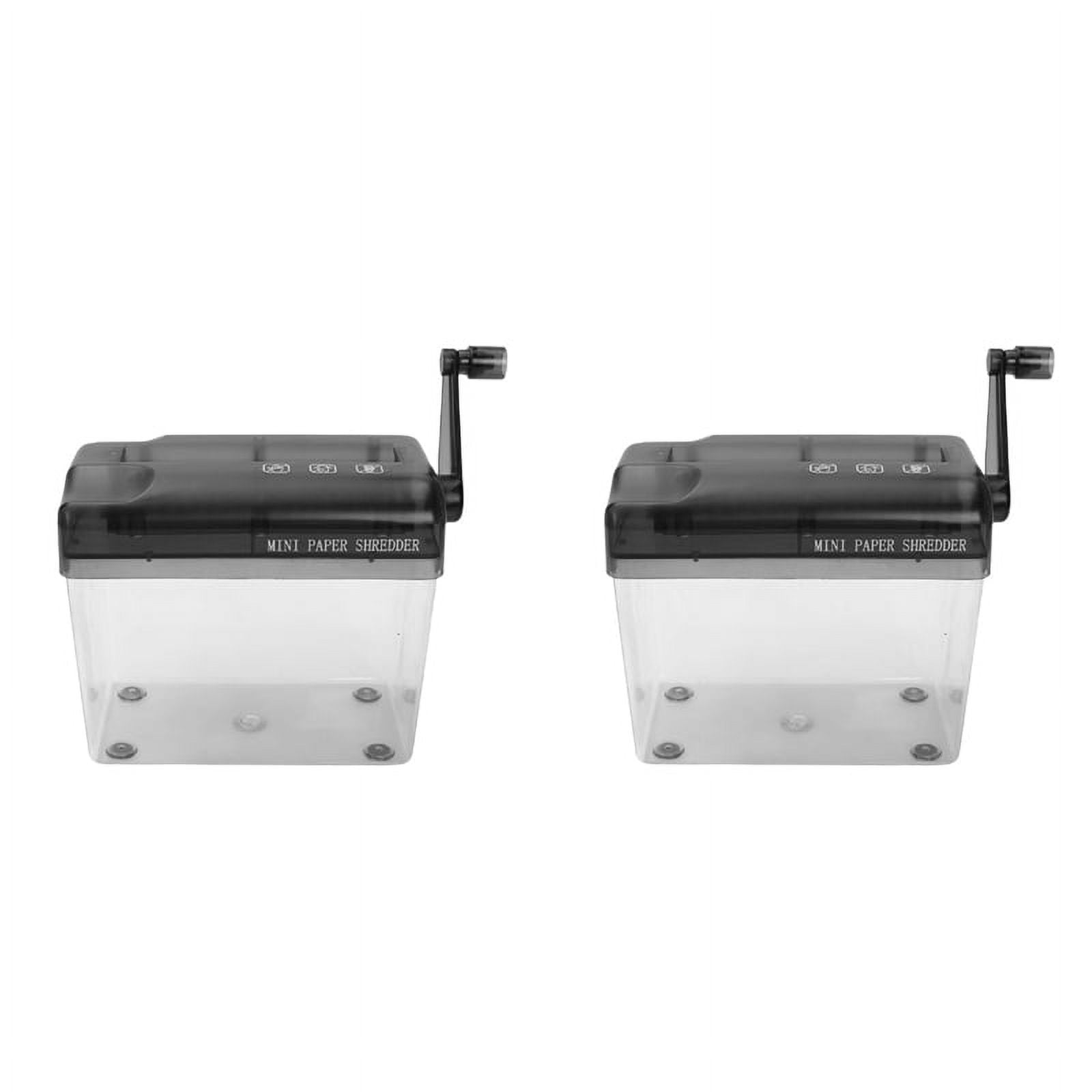 2X Mini Hand Shredder Portable Paper Shredder A6 Manual Shredder Documents Paper Cutting Tool Home Office Desktop