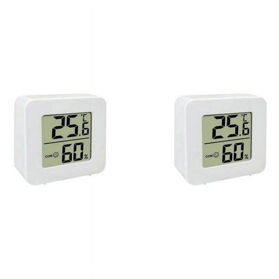 2X Mini Indoor Thermometer LCD Digital Temperature Room Hygrometer Gauge Sensor Humidity Meter Home