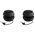 2X Mini Loud Speaker with 3.5mm Audio Cable Low Voltage Builtin