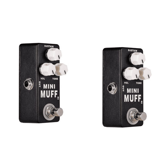2X Mini Muff Fuzz Distortion Electric Guitar Effect Pedal