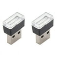 thumbnail image 1 of 2X Mini Portable Mini USB LED Car Light Car Interior USB Atmosphere Light Plug and Play Decorative Light Emergency, 1 of 9