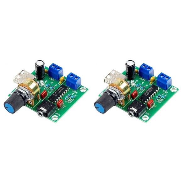 2X Mini Power Amplifier Board 5W+5W HiFi Two-Channel PM CM2038 5V USB Supply Power Audio Amplifier