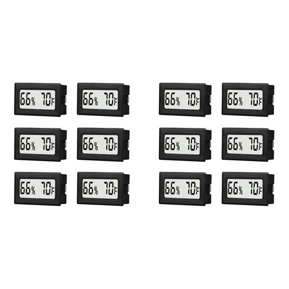 2X Mini Small Digital Hygrometer Thermometer Indoor with Temp Humidity Sensor Monitor Fahrenheit () for Jars,Humidor