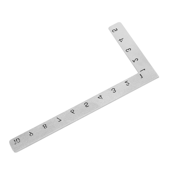2X Mini Square 10X5cm 90 Degree Stainless Steel Angle Ruler Small Turning Ruler Woodworking