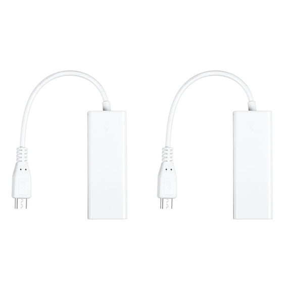 2X Mini USB 5 Pin 10/100 Mbps RJ45 LAN Ethernet Adapter For Tablet PC