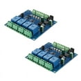 2X Modbus Rtu 724V 4 Channel Relay Module Switch RS485/TTL UART