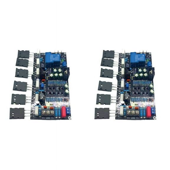 2X Mono 300W Power Amplifier Board 1943+5200 High Power Rear Stage Power Amplifier Board with Speaker Protection