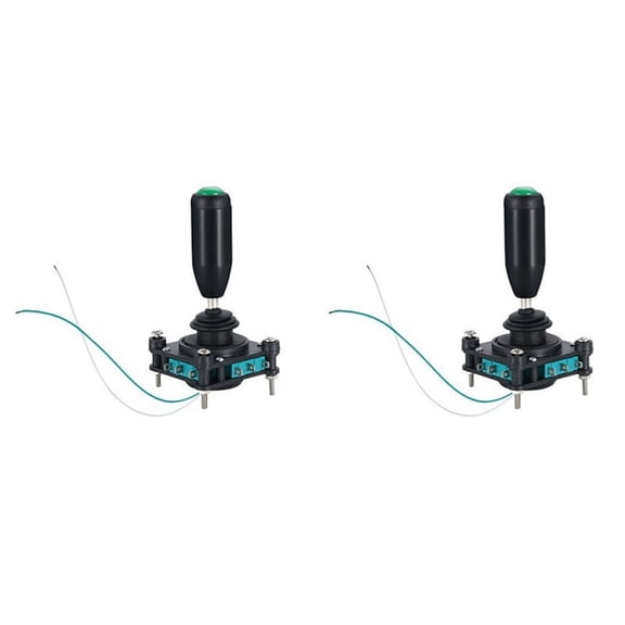 2X Monolever Joystick Switches with Push Button 2 4 8 Way Reset Momentary Toggle -Rocker Switches SCV4--05R2G
