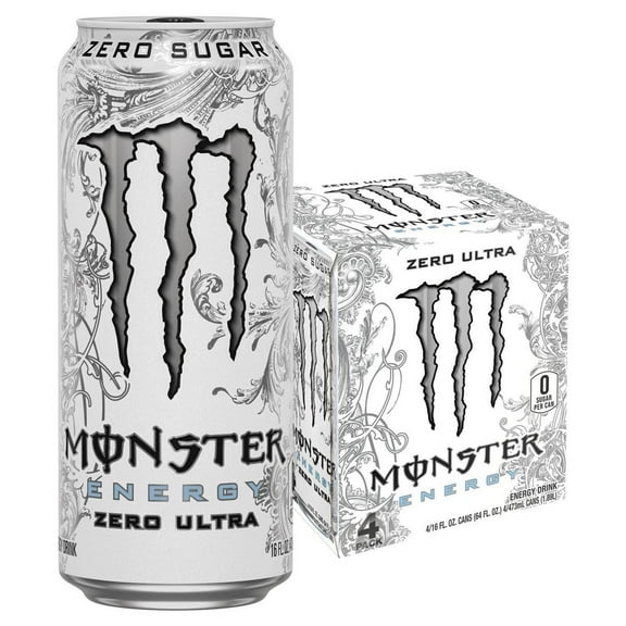 2X - Monster Zero Ultra Energy Drink - 4pk/16 fl oz Cans