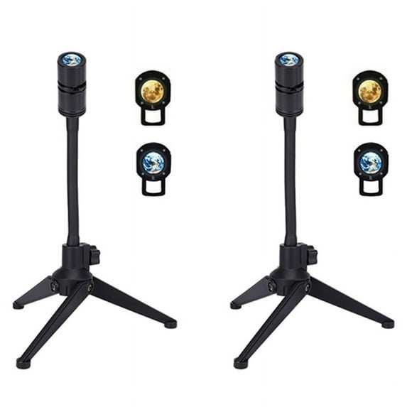 2X Moon Earth Projection LED Lamp Projector Night Lights Home Decor Adults/Kid Gift