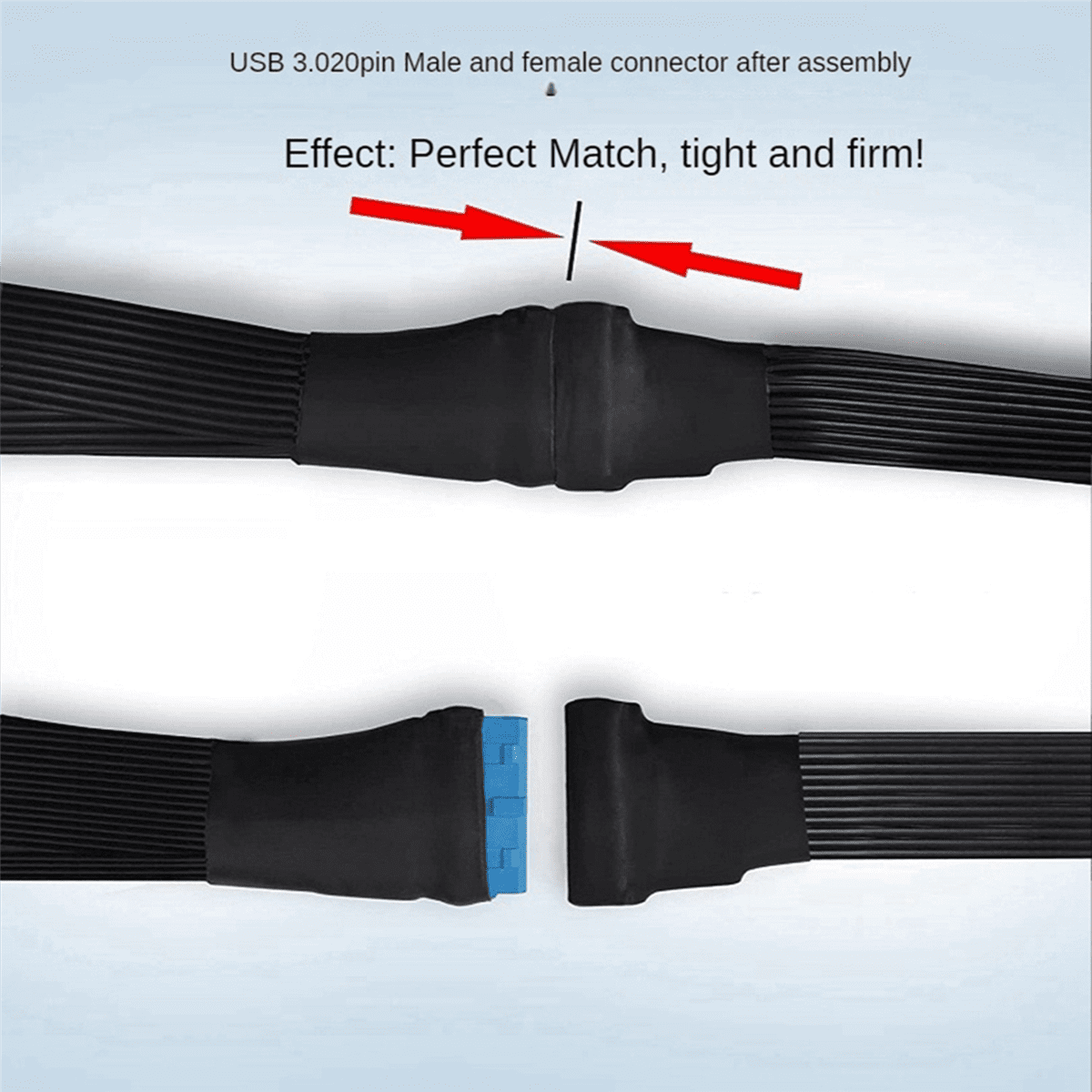 2X Motherboard USB 3.0 19PIN Header 1To2 Extension Splitter 19Pin 20Pin ...